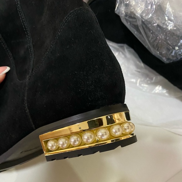 Karl Lagerfeld knee high suede boots - Picture 3 of 6